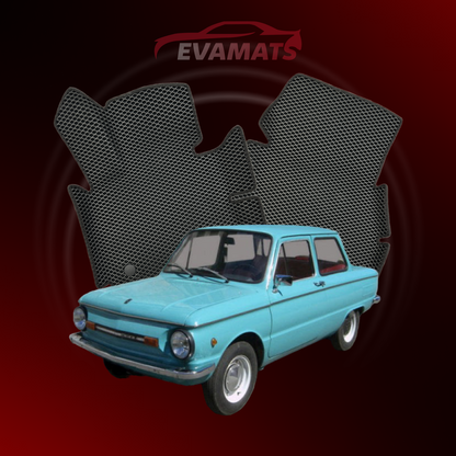 Tappetini per auto EVAMATS per Zaz-968 1 gen 1971-1994 anno SEDAN 2 porte