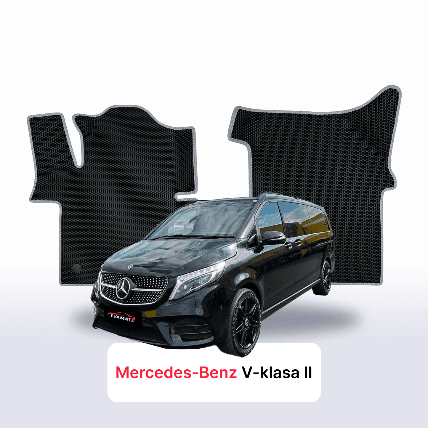 Car mats EVAMATS for Mercedes-Benz V-class 2 gen (W447) 2014-2025 year MINVAN EXTRA LONG