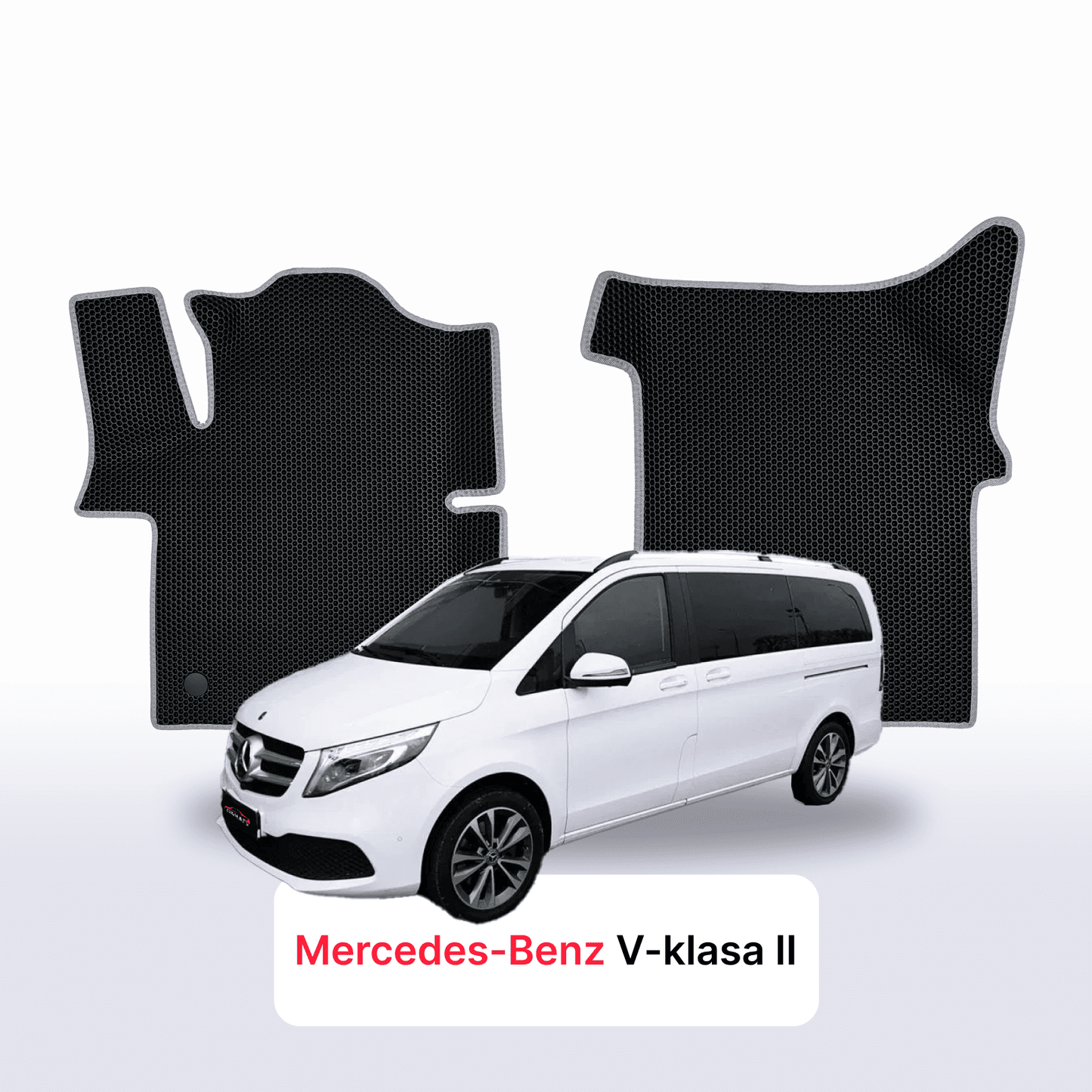 Car mats EVAMATS for Mercedes-Benz V-class 2 gen (W447) 2014-2025 year MINIVAN LONG