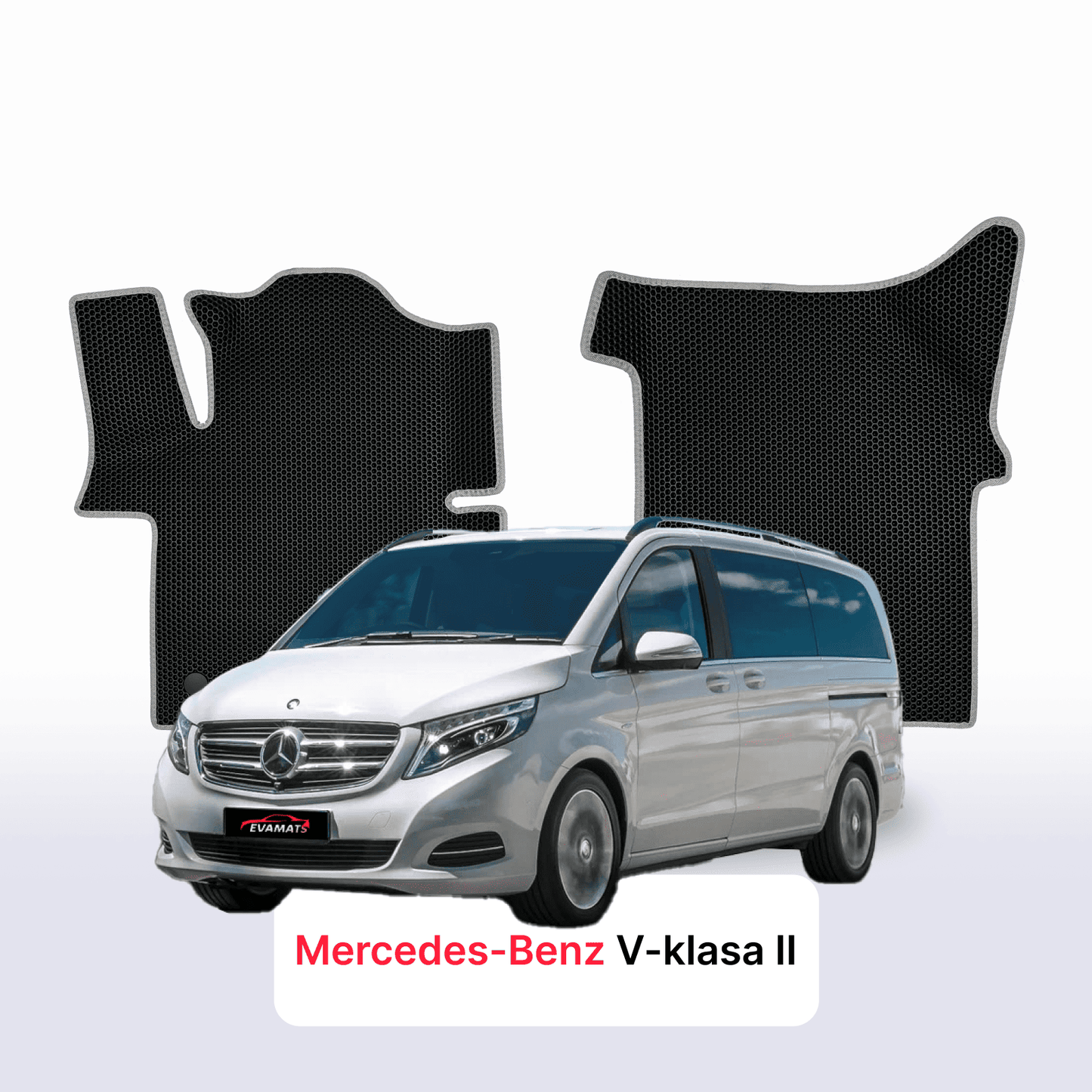 Car mats EVAMATS for Mercedes-Benz V-class 2 gen (W447) 2014-2025 year MINIVAN