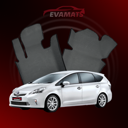 Tapis de voiture EVAMATS pour Toyota Prius Plus année 2011-2021 MINIVAN 7 places