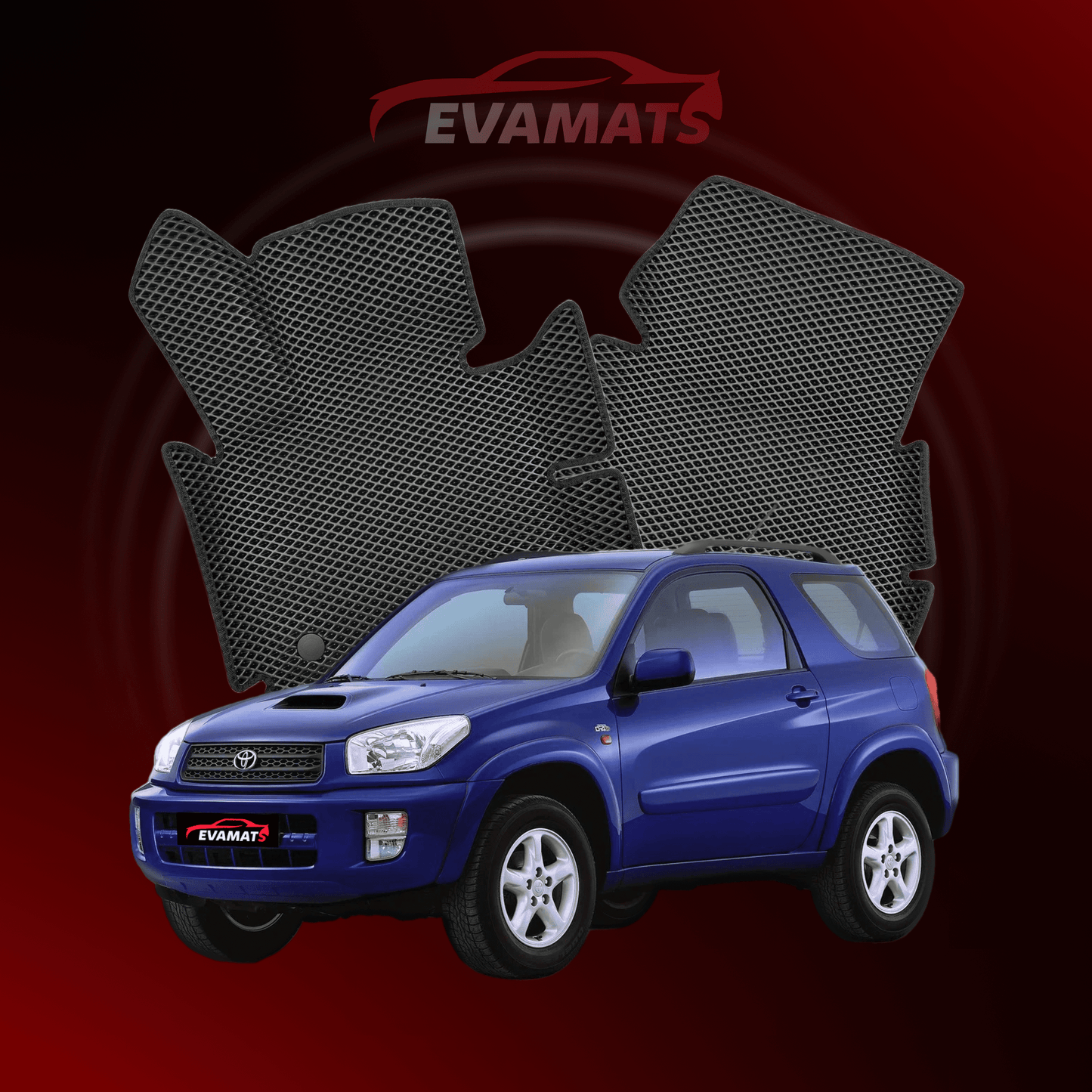 Car mats EVAMATS for Toyota Rav 4 (XA20) 2 gen 2000-2006 year SUV 3 door