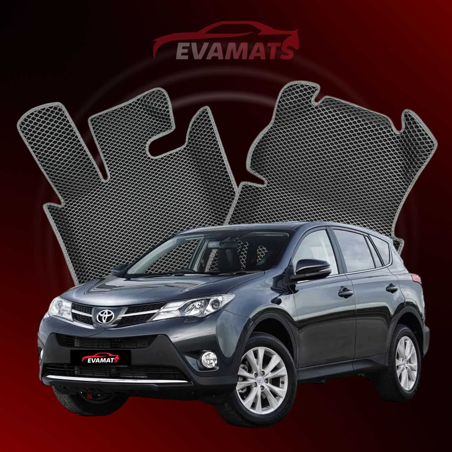 Car mats EVAMATS for Toyota Rav 4 (XA40) 4 gen 2013-2019 year SUV