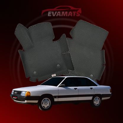 Car mats EVAMATS for Audi 100(C3) 3 gen 1988-1991 year SEDAN