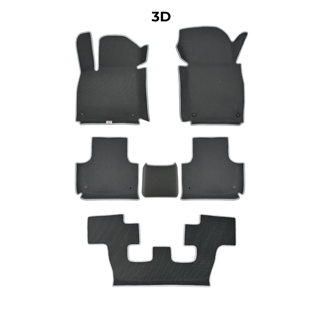 Car mats EVAMATS for Audi Q7(4M) 2 gen 2015-2025 year SUV 7 seater