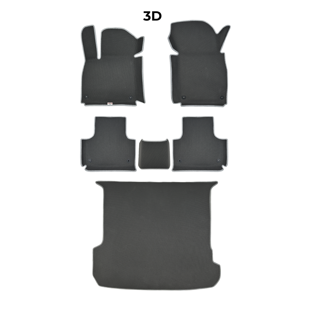 Car mats EVAMATS for Audi Q7(4M) 2 gen 2015-2025 year SUV 7 seater