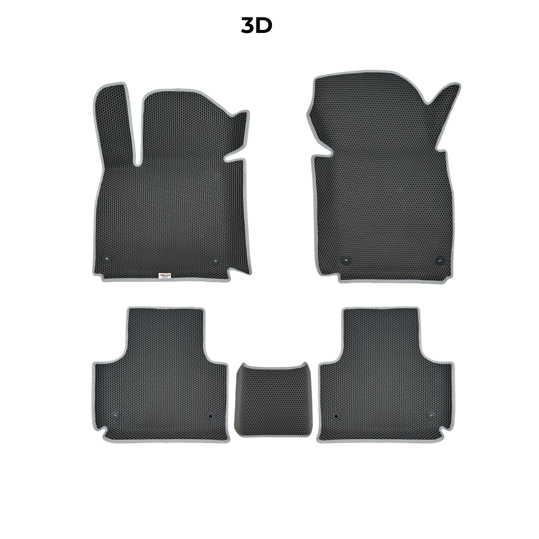 Car mats EVAMATS for Audi Q7(4L) 1 gen 2005-2015 year SUV 7 seater