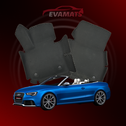 Autokoberce EVAMATS pro Audi RS 5(8T) 1 gen 2010-2015 rok CABRIO