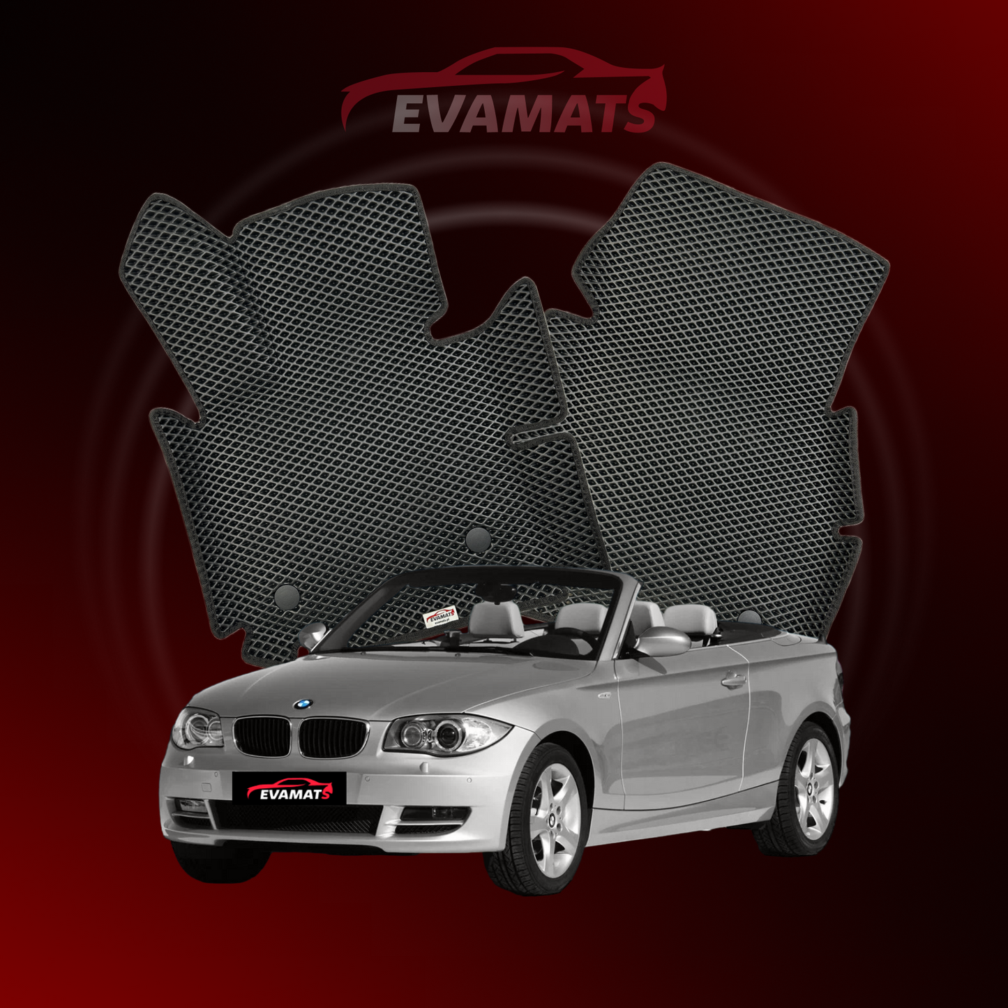 Autokoberce EVAMATS pro BMW 1(E88) 1 gen 2004-2014 rok CABRIO