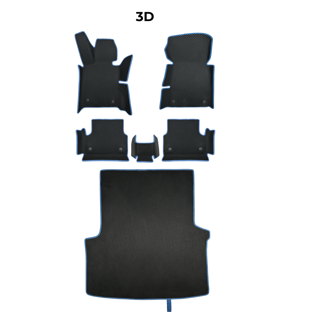 Car mats EVAMATS for BMW 5 (G31) 7 gen 2017-2024 year STATION WAGON