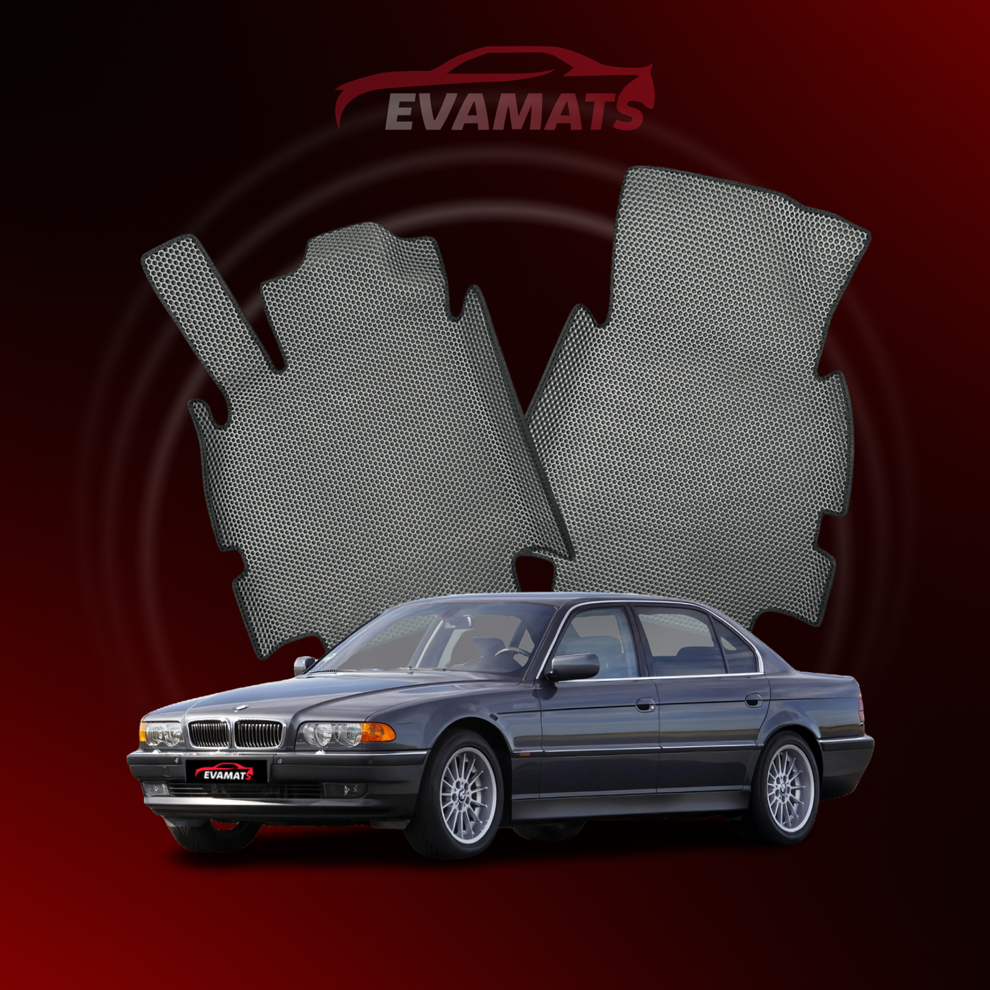 Car mats EVAMATS for BMW 7(E38) 3 gen 1994-2001 year SEDAN